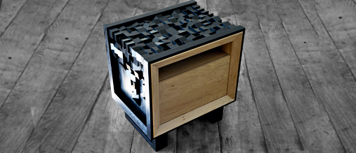Oak side tables