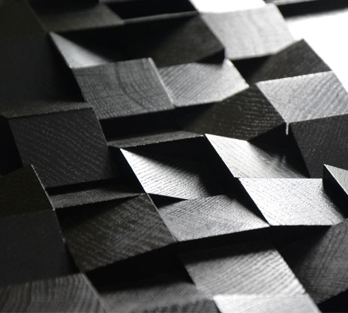 Ebonised Oak Blocks