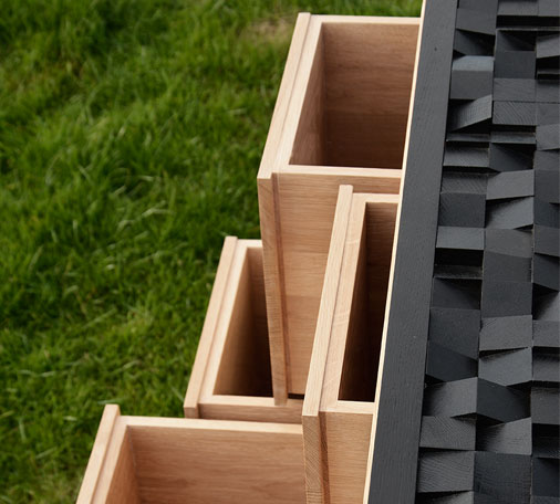 Six deep solid Oak drawers