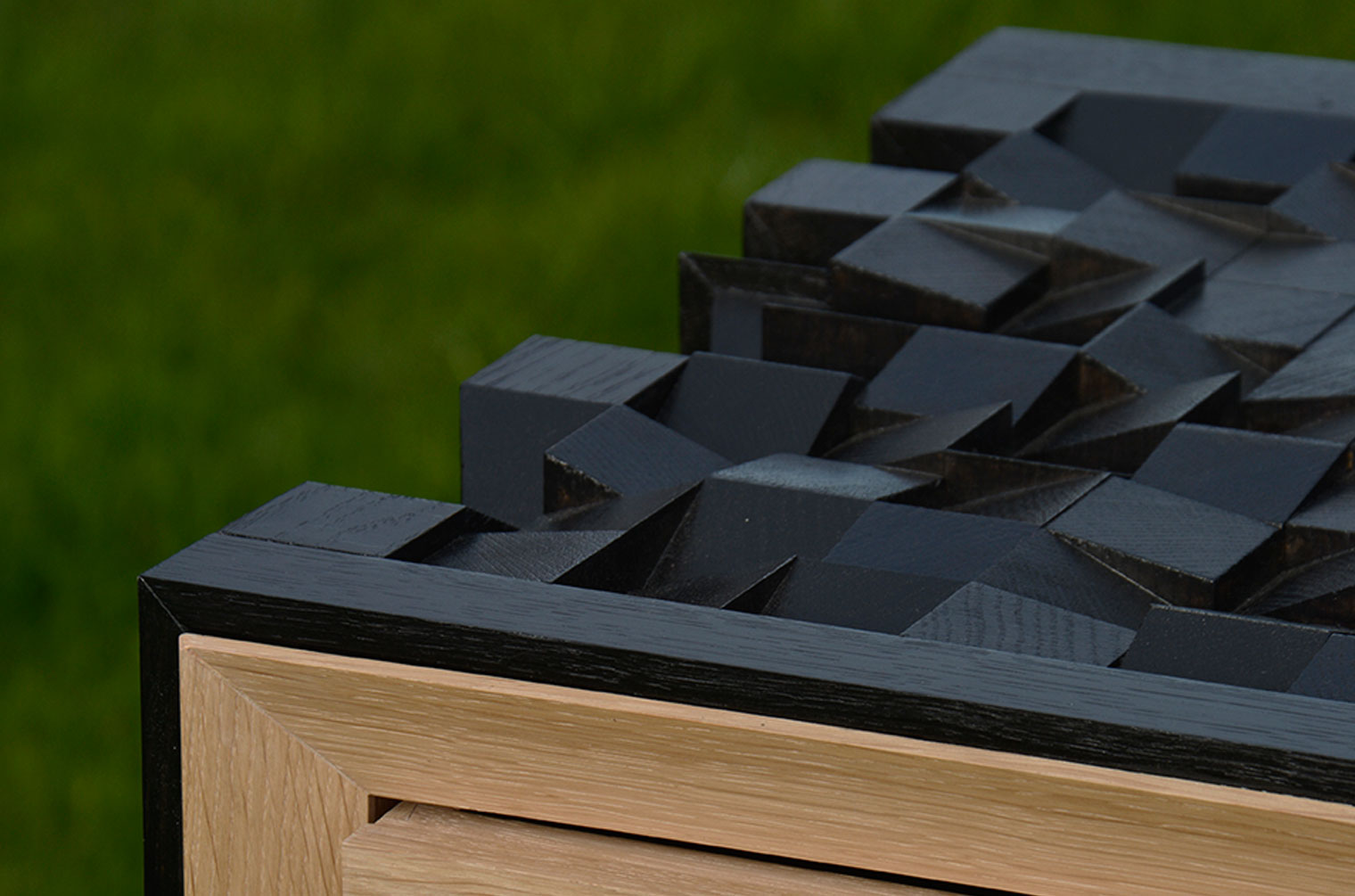 Handmade Ebonised Oak Sideboard