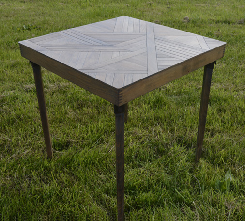 Handmade Herringbone Inspired Table Top