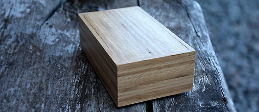 Wooden box for hiding salt and pepper shakers