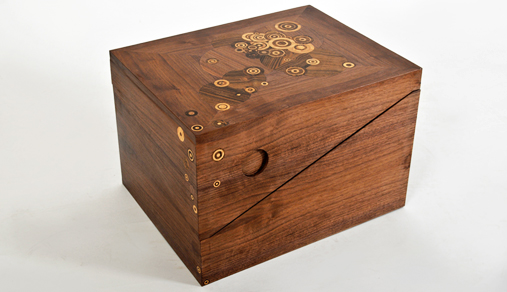 Handmade veneered box